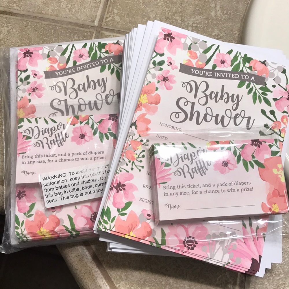 Baby shower invites